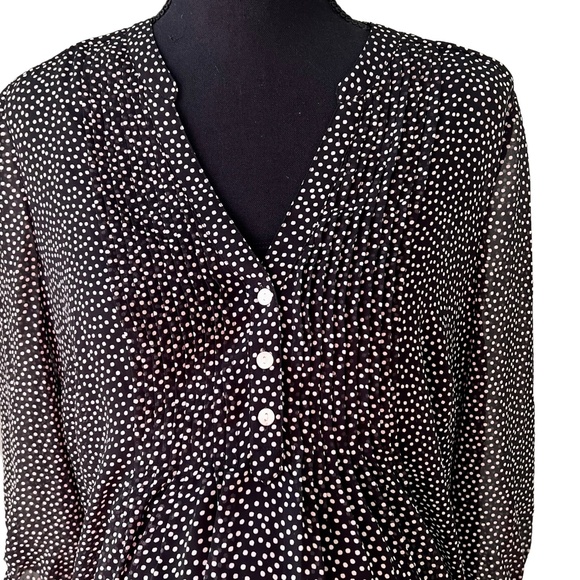 Motherhood Maternity black/white dot blouse with camisole size Med NWT - Picture 3 of 16